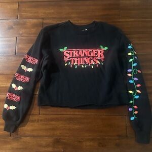 Black Sweater with Colorful Lights